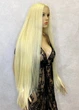 Парик на сетке Lace Wig Super Straight тон 613 длинный блонд 100 см термостойкое волокно - изображение 5