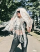 Перука на сітці Lace Wig Bohemian №1001E довгий платиновий блонд, 105 см, термостійке волокно - зображення 2
