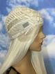 Парик на сетке PoliLy Lace Wig Super Straight тон 1001 длинный белый 100 см термостойкое волокно - изображение 8