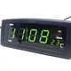 Электронные часы настольные Caixing 818СХ от сети 220В, с зеленой LED подсветкой, будильником и термометром - изображение 5