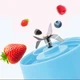 Фитнес блендер беспроводной A-Plus Juice Mixer 400мл, Powerbank 2000мАч, 4 ножа Голубой - изображение 5