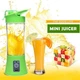 Фитнес блендер беспроводной A-Plus Juice Mixer 400мл, Powerbank 2000мАч, 4 ножа Зеленый - изображение 7
