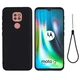 Силиконовый (TPU) чехол Deexe Silicone Case для Motorola Moto G9 Play / Moto E7 Plus - Black - изображение 2