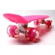 Пенни борд скейт Penny Board 22" Малиновый со светящимися колесами - изображение 3