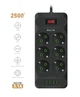 Сетевой фильтр-удлинитель AURA Energy 6+4 USB-A + 2 USB-C (PD) 2M Black - изображение 1