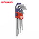 Набір ключів шестигранних метричних з коротким важелем WORKPRO (9шт.) HEX S2 PRO WP222004 - зображення 8