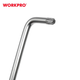 Набір ключів шестигранних метричних з довгим важелем WORKPRO (9шт.) TORX S2 PRO WP222003 - зображення 6