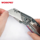Нож трапециевидный алюминиевый с усиленной фиксацией WORKPRO PRO PLUS WP213013 - изображение 5