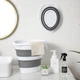 Відро складане МВМ MY HOME BIN-17 10L WHITE/GRAY Біло-сіре - изображение 6