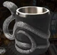 Кухоль королівська кобра, пивний келих у вигляді кобри, 3D чашка змія 500 мл - зображення 3