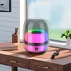 Портативная Bluetooth колонка HOCO Crystal colorful luminous BT speaker BS58 BT5.1 TWS 10W 4H - изображение 5