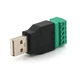 Разъем для подключения USB (5 контактов) с клеммами под кабель Q100 - изображение 1