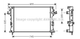 Радиатор охлаждения двигателя AVA COOLING RTA2290 Renault Laguna, Espace 8200008764, 7711134656 - изображение 1