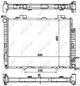 Радиатор охлаждения двигателя NRF 58159 Mercedes E-Class, C-Class 2105004603, 2105005303, 2105006003 - зображення 1