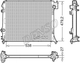 Радиатор охлаждения двигателя DENSO DRM46064 Nissan Qashqai; Renault Kadjar, Espace 214104EB0A, 214104EB1A, 214101809R - изображение 1