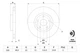 Тормозные диски BOSCH 0986479183 Volvo V40; Mazda 5, 3 C26Y3325XD, C26Y3325XC, C26Y3325XB - изображение 5