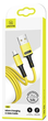 Kabel Usams U52 micro-USB 2A Fast Charge 1m Żółty (6958444989020) - obraz 2