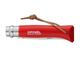 Туристичний ніж з ремінцем і чохлом 85мм, граб Opinel Colorama 08 Red 001890 - изображение 5