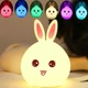 Дитячий Cіліконовий Нічник Світильник Лампа Кролик KS602 Rabbit Lamp - зображення 9