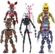 Набор игровых фигурок Пять ночей с Фредди из игры ФНАФ Кошмарные Аниматроники 14см - 17см - изображение 3