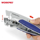 Нож строительный с выдвижным трапециевидным лезвием WORKPRO W013010 - изображение 6