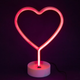 Неоновый светильник Neon Lights "Сердце" Ночник декоративный настольный LED лампа (USB, 3хАА) Красный - изображение 1