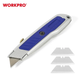 Ніж трапецієподібний алюмініевий WORKPRO W013006 - зображення 1