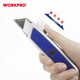 Ніж трапецієподібний алюмініевий WORKPRO W013006 - зображення 5