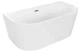 Ванна пристенная MEXEN OVAL 150x75 WHITE акриловая - изображение 1
