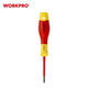 Отвертка диэлектрическая крестовая WORKPRO PH0x60мм EN/IEC 60900 10000V PRO PLUS WP341007 - изображение 3