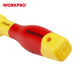 Отвертка диэлектрическая крестовая WORKPRO PH0x60мм EN/IEC 60900 10000V PRO PLUS WP341007 - изображение 4