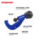 Труборез роликовый WORKPRO, регулируемый 3-32mm (1/8 to 1-1/4") PRO WP301005 - изображение 2