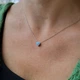 Серебряная подвеска Сердце с Голубым Опалом серебро 925 покрыто родием пк20пг/1185 0.50гг - изображение 4