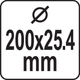 Щітка Для Чищення Бруківки на Мотокосу Ø 200 х 25,4 мм YATO (YT-85142) - зображення 5