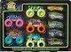Набор машинок из 10 шт. Монстр-трак Hot Wheels Monster Trucks Светящиеся в темноте 1:64 (HCB57) - изображение 2