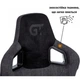 Крісло ігрове GT Racer X-8005 Dark Gray/Black Suede - изображение 9