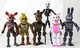 Набор игровых фигурок Пять ночей с Фредди из игры ФНАФ Кошмарные Аниматроники 14см - 17см - изображение 2