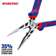 Длинногубцы прямые WORKPRO 160 мм CR-V PRO PLUS WP231020 - изображение 4