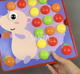 Мозаика детская, 4FUN Game Club, 84 элемента, 12 картинок-шаблонов, щипцы, кор 28*26*5см (67941) - изображение 2