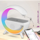Колонкою Bluetooth 3W з бездротовою Qi зарядкою WOW BT-2301 3в1 Нічник LED лампа 256 режимів Біла - зображення 7