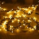 Гирлянда светодиодная Жемчуг на елку 50 LED 5м переходник черный провод Теплый белый - изображение 1