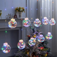 Светодиодная гирлянда штора Шарики с росой Фигурки Дед Мороз 10 шт LED 3х0.8 м - изображение 1