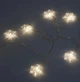 Світлодіодна гірлянда Фігурки 20 LED на батарейках на ялинку 2м теплий білий Сніжинка - зображення 8