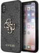 Панель Guess 4G Big Metal Logo для Apple iPhone X/XS Сірий (3666339118914) - зображення 1