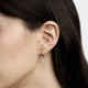 Сережки LUNET з жовтого золота, з діамантами 322983121 - изображение 2