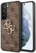 Etui plecki Guess 4G Big Metal Logo do Samsung Galaxy S22 Brown (3666339046651) - obraz 1