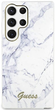 Etui plecki Guess Marble do Samsung Galaxy S23 Ultra White (3666339117429) - obraz 2