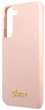 Etui plecki Guess Silicone Script Metal Logo do Samsung Galaxy S23 Plus Pink (3666339115036) - obraz 2