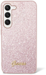 Панель Guess Glitter Script для Samsung Galaxy S23 Рожевий (3666339117313) - зображення 2