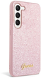 Панель Guess Glitter Script для Samsung Galaxy S23 Рожевий (3666339117313) - зображення 3